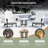 WestinTrends All-Weather Outdoor Patio Round Poly Adirondack Side Table - 3 of 4