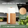 Oak Wood Paper Towel Holder for Kitchen, Countertop Towel Dispenser for Standard Kitchen Rolls - 4 of 4