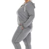White Mark Plus Size Burnout Jogger Set - 4 of 4