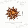 Unique Bargains Women's Rhinestone Flower Brooch Pin - 2 of 4