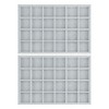Unique Bargains Stackable Velvet Grey Jewelry Container Trays with Removable Dividers Set of 2 - 2 of 4