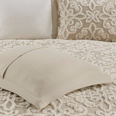 White Cotton King 3-Piece Tufted Bedspread Set