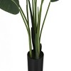 GlasFlength Artificial Plants Artificial Rubber Tree Artificial Bird Of Paradise Tree Faux Plants for Indoor Home Decor, Green, 31"*31"*60" - 3 of 4