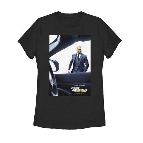 Women's Fast & Furious Hobbs & Shaw Movie Poster T-shirt - Black