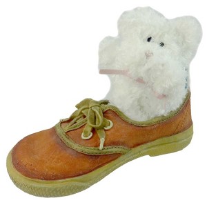 Boyds Bears Resin 3.5 Inch Suzie...My First Sneakers Baby Shoe Plush Teddy Figurines - 1 of 3