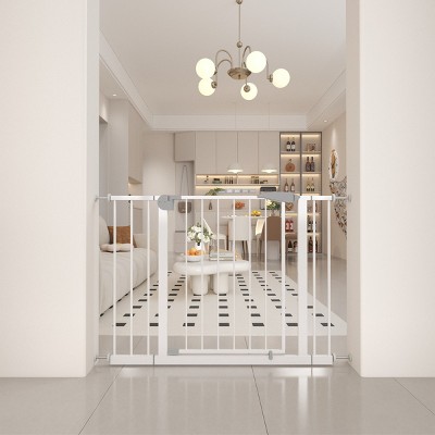 LAOTIES Adjustable Baby Gate for Stairs and Doorways,Pressure Mounted Walk Through Safety Gate for Kids and Pets
