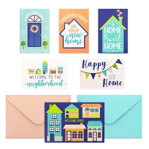 Paper Junkie 48 Pck Housewarming Cards with Envelopes for Welcome Home, Bulk Set for New Home Congratulations, Realtors, Friends, 4x6 - 1 of 4