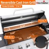 ELJGET 4/6 Burner Propane Gas Grill with Side Burner, 46,790 BTU Outdoor BBQ Grill with Porcelain-Enameled Cast Iron Grates & Steak Plate - 3 of 4