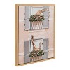 Kate & Laurel All Things Decor 18"x24" Sylvie Giraffe Neighbors Framed Canvas Wall Art by July Art Prints Zoo Animal City - 3 of 4