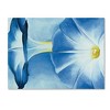 Trademark Fine Art -Georgia O'Keefe 'Blue Morning Glories' Canvas Art - 2 of 3