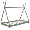 Sapphtopaz Floor Bed for Kids with Triangle Structure Platform Bed Frame for Boys & Girls, Bedroom, Nursery, Playroom - 2 of 4