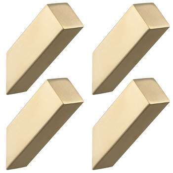 BWE Rectangle Knob Bathroom Robe Hook and Towel Hook in Stainless Steel Brushed Gold