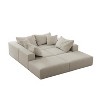NicBex Couches for Living Room 162" Cloud Sofa Sectional Sofa Couch Set L Shaped Free Combination Sofa Couch With 6 Pillows - 3 of 4