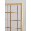 Roundhill Furniture 4 Panel Oriental Shoji Screen / Room Divider, Natural - 3 of 4
