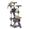 Go Pet Club Classic Cat Tree Furniture with Sisal Scratching Posts - Gray - 72" - 2 of 2