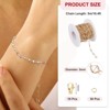 Unique Bargains Copper Jewelry Making Lobster Clap Rhinestone Chain 16.4ft 1 Roll - 2 of 4