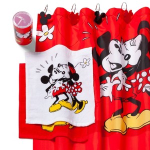 Mickey Mouse & Friends Mickey/Minnie Hard Goods Bath Coordinate Set, Black Red
