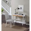 CAVINAS Home Office Desk Modern Writing Desk with Central Storage Drawer, Wooden Desktop for Office and Study - 2 of 4