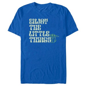 Men's Star Wars: The Mandalorian Grogu Enjoy the Little Things T-Shirt - 1 of 4