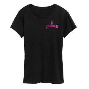 Women's - Disney Villains - Neon Poster Ursula Short Sleeve Graphic T-Shirt - 1 of 4