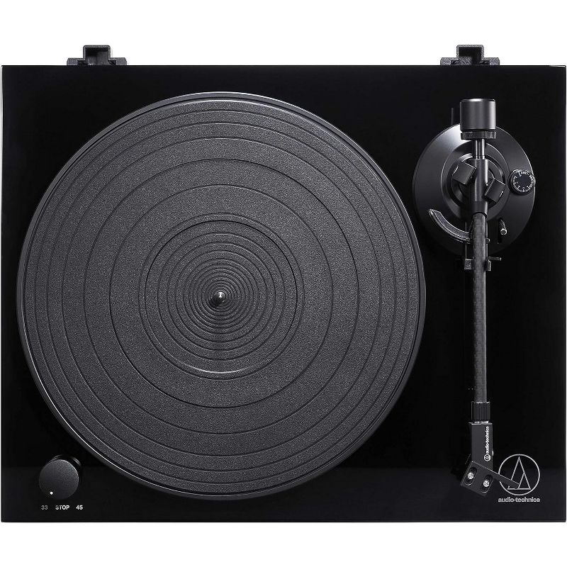 Audio Technica AT-LPW50PB Fully Manual Belt-Drive Turntable | Speed Sensor Motor System with Anti-Skate Control - Black, 4 of 8