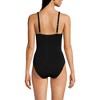 Lands' End Womens Long Chlorine Resistant Sculpting Control Draped One Piece Swimsuit - 2 of 4
