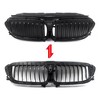Front Upper Radiator Grille Active Air Shutter 51747497279 Compatible For G30 G31 Models 2017-2020, Plastic Front Bumper Kidney Grill Replacement - 4 of 4