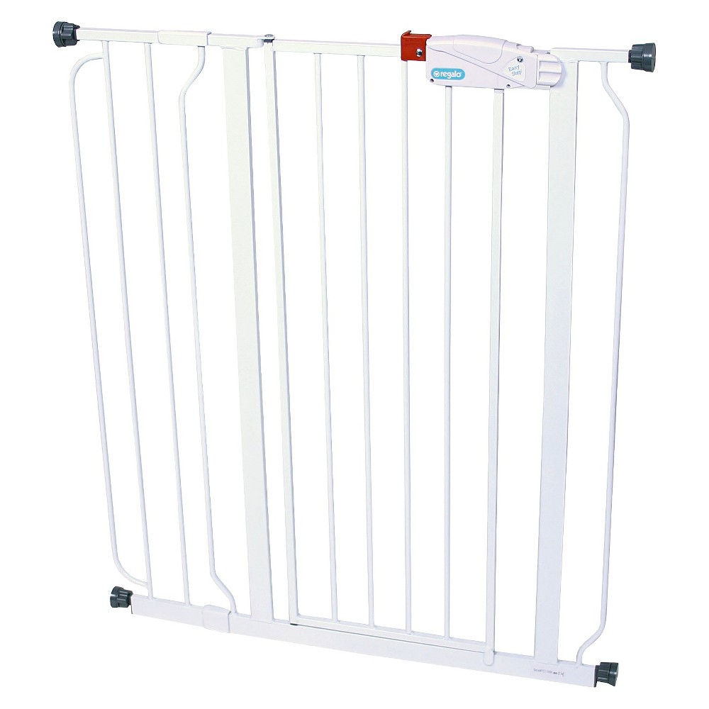 Regalo Easy Step Extra Tall Walk Thru Gate - White