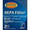 Riccar: RF15, 1500P, 1500M, 1800S and Simplicity: S24, S20, S18 HEPA Vacuum Cleaner Filter 2 Filters - 2 of 3