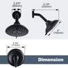 WOWOW Single Handle 5-Spray Shower Faucet 1.8 GPM with Pressure Balance, Corrosion Resistant in Brushed Nickel - 4 of 4