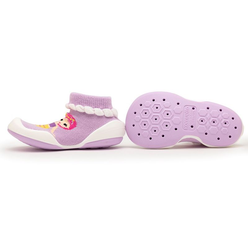 Komuello Baby Girl First Walk Sock Shoes Mermaid, 3 of 11