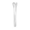 GILDED 1/2 ct. T.W. Round Cut Lab Diamond (SI1-SI2 Clarity, F-G Color) and 10KT White Gold Solitaire Ring - 4 of 4