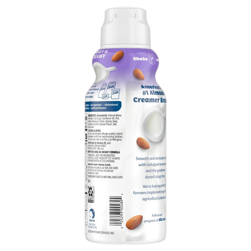 Silk Sweet &#38; Creamy Almond Creamer - 32 fl oz (1qt) Bottle, 5 of 12