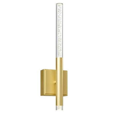 CWI Lighting Dragonswatch Integrated LED Satin Gold Wall Light