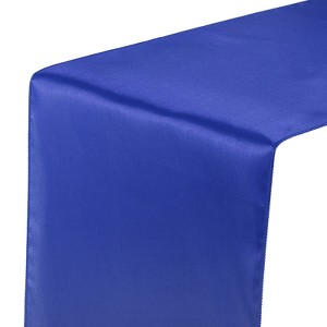 Unique Bargains Banquet Party Satin Fabric Smooth Soft Shiny Table Runner 12 x 108 Inch 6 Pcs - 1 of 4