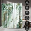 Americanflat 71x74 Shower Curtain - Abstract Shower Curtain Marble Petroleum by PI Creative Art - 4 of 4