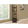 Bookshelf, Bookcase, Etagere, Corner, Ladder, 69"h, Office, Bedroom, Brown Laminate, Contemporary, Modern - 2 of 4