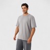 Anna-Kaci Active Men's Oversized Fit Short Sleeve T-Shirt with Drop Shoulders and Relaxed Silhouette for Everyday Style - 2 of 4