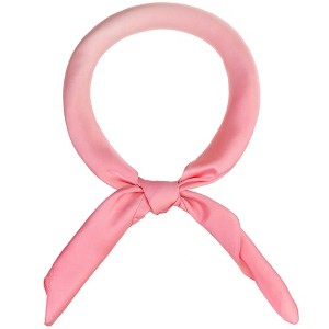 INSPIRE CHIC Women's Gradient Colorful Large Silky Hair Wrap Bandana Neck Scarf 35.4" X 35.4" - 1 of 4