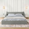 NicBex Queen Bed Frame,Upholstered Bed Frame with Decorative Curved Headboard,Velvet Platform Bed for Adults,Kids,Teens,No Box Spring Needed - 2 of 4