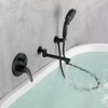 Cobbe Single Handle Rainfall Shower Faucet Set with Handheld 7 Settings Shower Tub Spout Single Handle and 59-Inch Hose Matte Black Include Valve - 4 of 4