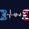 Junior's Design By Humans July 4th Flag Heartbeat Video Gamer By Ujangkasep T-Shirt - 2 of 2