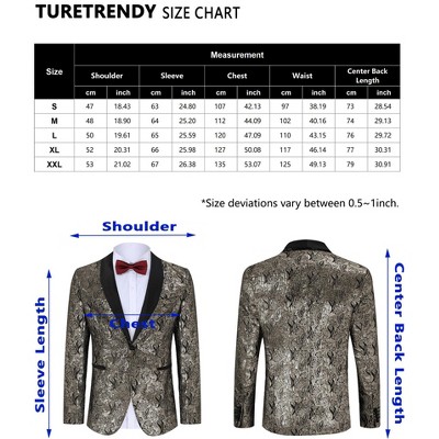 YesFashion Men's Fashion Blazer Suit Jacket Shawl Lapel One Button Luxury Weddings Party Dinner Prom Tuxedo — фото 6
