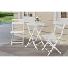 3 Piece Patio Set,Folding Patio Table and Chairs, Folding Outdoor Patio Furniture Sets,Weather Resistant Conversation Set for Yard Garden - 3 of 4