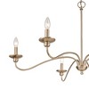 Millennium Lighting Delvona 6 - Light Chandelier in  Modern Gold - 3 of 3