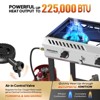 ROVSUN 3 Burner Outdoor Propane Gas Stove with Ignition, Regulator & Shelf, 225,000 BTU Powerful Stand Cooker for Backyard Patio Cooking Home Brewing - 2 of 4