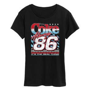 Women's - Coca-Cola - Coke American Racing Short Sleeve Graphic T-Shirt - 1 of 4