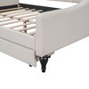 PAGED Full Size Upholstered Daybed Modern Tufted Bed Wooden Bed Frame for Bedroom and Living Room - 4 of 4