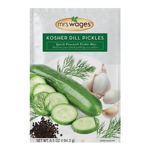 Mrs. Wages Kosher Dill Pickles Quick Process Mix Granules, Serving Size: 1/4 tsp. Per Container: 131 - 1 of 1
