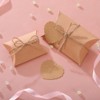 Unique Bargains Wedding Birthday Party Paper Gift Boxes with Ropes and Tags 100 Pcs - 4 of 4